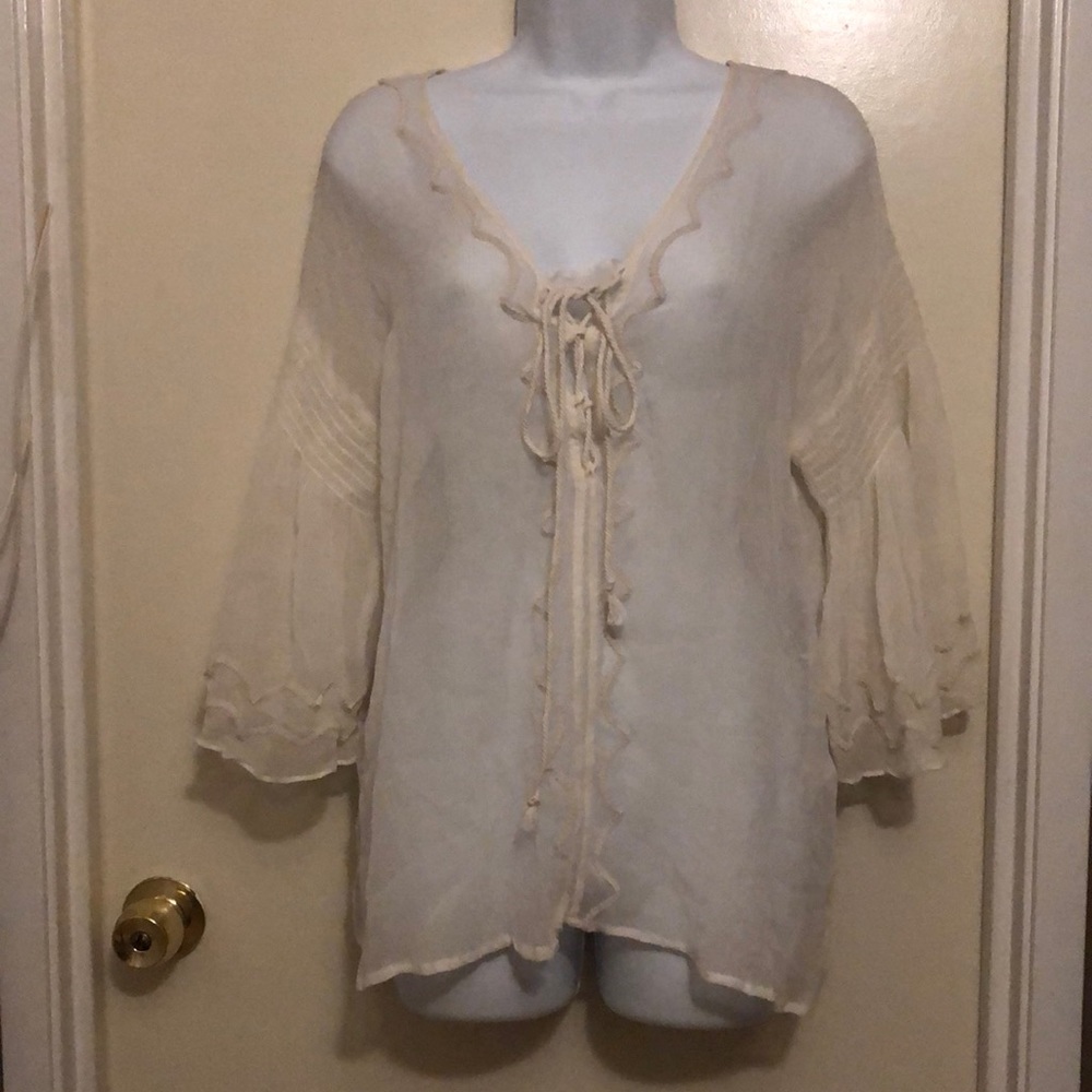 Tracy Reese Plenty Sheer Blouse